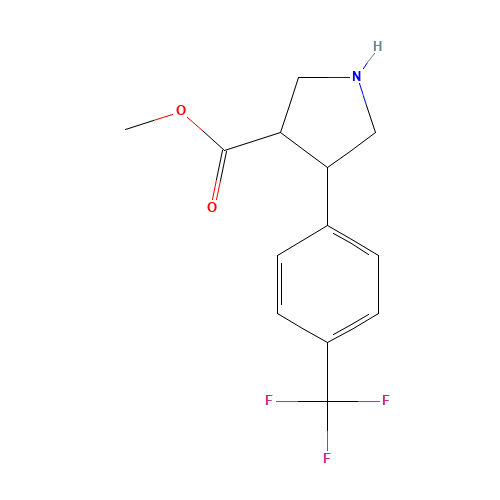 Trans-methyl 4-(4-(trifluoromethyl)phenyl)pyrrolidine-3-carboxylate (CAS: 1022224-85-6) - Related Chemical Product