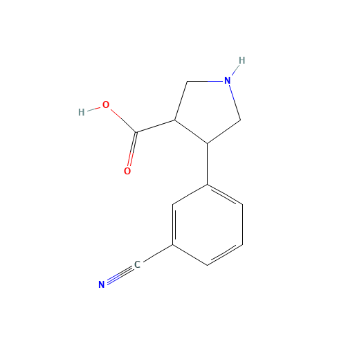 (3R,4S)-4-(3-cyanophenyl)pyrrolidine-3-carboxylic acid (CAS: 1049978-74-6) - Related Chemical Product