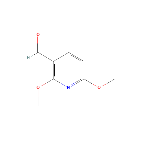2 6-DIMETHOXYPYRIDINE-3-CARBOXALDEHYDE& (CAS: 58819-72-0) - Chemical Structure and Molecular Formula 