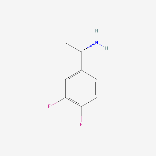 Benzenemethanamine,3,4-difluoro-alpha-methyl-,(alphaS)-(9CI) (CAS: 321318-17-6) - Chemical Structure and Molecular Formula 