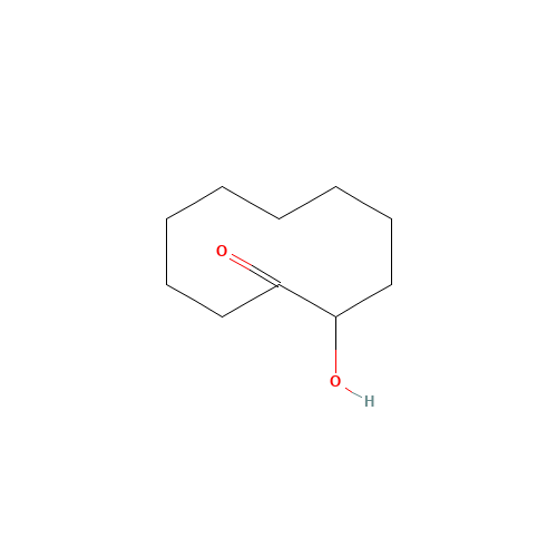 2-Hydroxycyclodecanone (CAS: 96-00-4) - Chemical Structure and Molecular Formula 