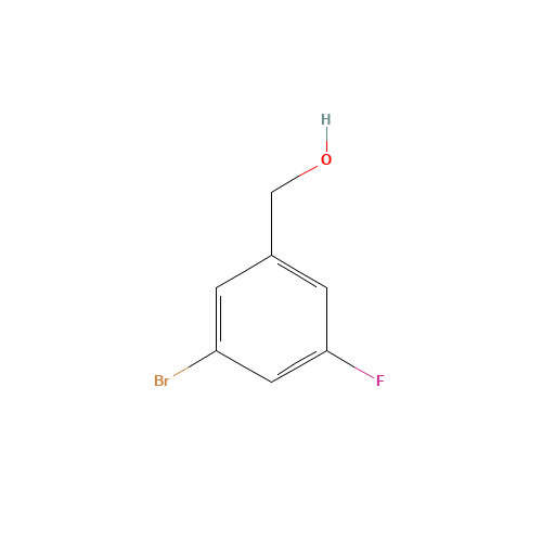3-BROMO-5-FLUOROBENZYL ALCOHOL (CAS: 216755-56-5) - Chemical Structure and Molecular Formula 