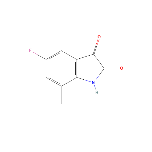 5-Fluoro-7-Methyl Isatin (CAS: 749240-57-1) - Chemical Structure and Molecular Formula 