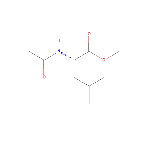 AC-LEU-OME (CAS: 1492-11-1) - Chemical Structure and Molecular Formula 