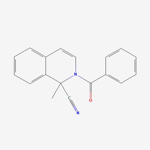 2-Benzoyl-1,2-dihydro-1-methyl-1-isoquinolinecarbonitrile (CAS: 16576-32-2) - Chemical Structure and Molecular Formula 