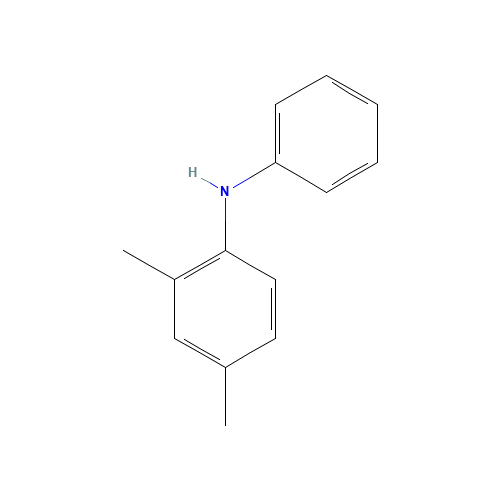 2,4-Dimethyldiphenylamine (CAS: 25078-04-0) - Chemical Structure and Molecular Formula 