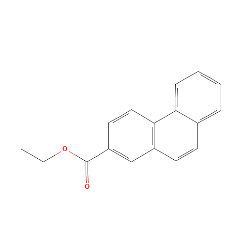2-Phenanthrenecarboxylic acid ethyl ester (CAS: 94540-85-9) - Chemical Structure and Molecular Formula 