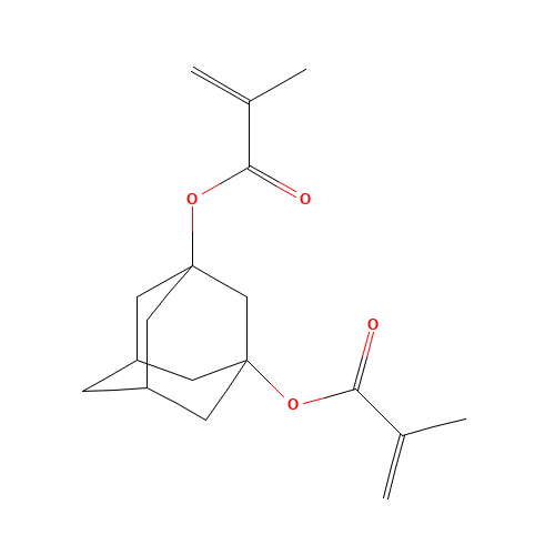 1,3-Adamantanediol dimethacrylate (CAS: 122066-43-7) - Chemical Structure and Molecular Formula 
