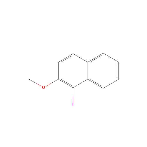 1-Iodo-2-methoxynaphthalene (CAS: 32721-21-4) - Chemical Structure and Molecular Formula 