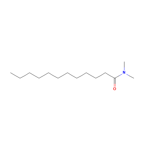 N,N-Dimethyldodecanamide (CAS: 3007-53-2) - Chemical Structure and Molecular Formula 