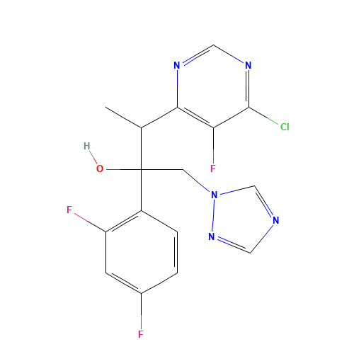 (trans)-6-Chloro-alpha-(2,4-difluorophenyl)-5-fluoro-beta-methyl-alpha-(1H-1,2,4-triazol-1-ylmethyl)-4-pyrimidineethanol (CAS: 137234-75-4) - Related Chemical Product