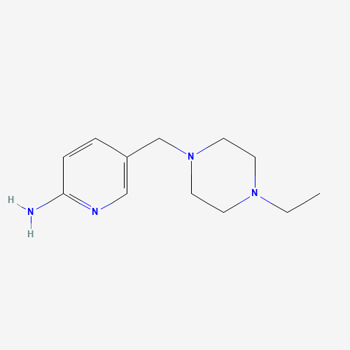 5-((4-Ethylpiperazin-1-yl)methyl)pyridin-2-amine (CAS: 1180132-17-5) - Chemical Structure and Molecular Formula 