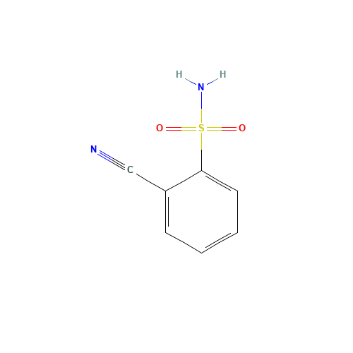 2-CYANOBENZENESULFONAMIDE (CAS: 73542-86-6) - Chemical Structure and Molecular Formula 
