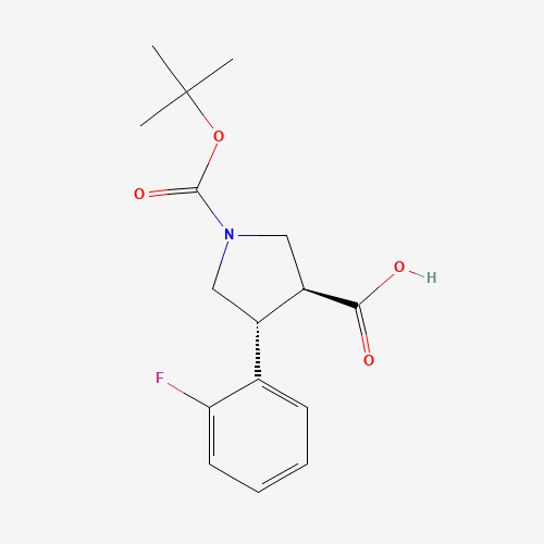 Trans-1-Boc-4-(2-fluorophenyl)pyrrolidine-3-carboxylic acid (CAS: 959581-02-3) - Related Chemical Product