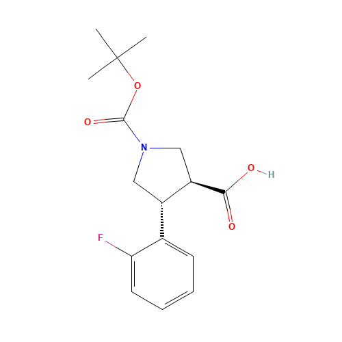 Trans-1-Boc-4-(2-fluorophenyl)pyrrolidine-3-carboxylic acid (CAS: 959581-02-3) - Related Chemical Product