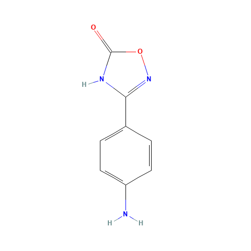 3-(4-aminophenyl)-1,2,4-oxadiazol-5(4H)-one (CAS: 864680-71-7) - Chemical Structure and Molecular Formula 
