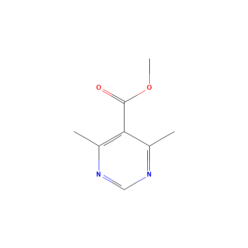 methyl 4,6-dimethylpyrimidine-5-carboxylate (CAS: 832090-44-5) - Chemical Structure and Molecular Formula 