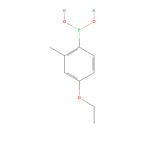 4-ETHOXY-2-METHYLPHENYLBORONIC ACID (CAS: 313545-31-2) - Chemical Structure and Molecular Formula 
