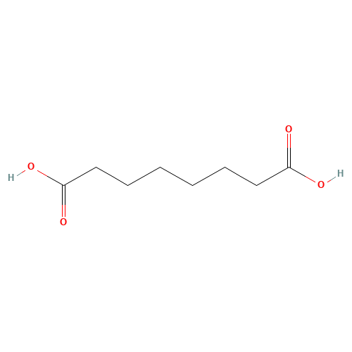 Suberic acid (CAS: 505-48-6) - Chemical Structure and Molecular Formula 