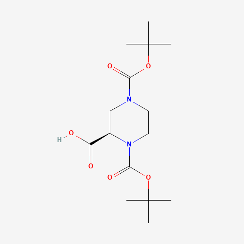 (R)-1-N-BOC-4-N-BOC-PIPERAZINE-2-CARBOXYLIC ACID (CAS: 173774-48-6) - Related Chemical Product