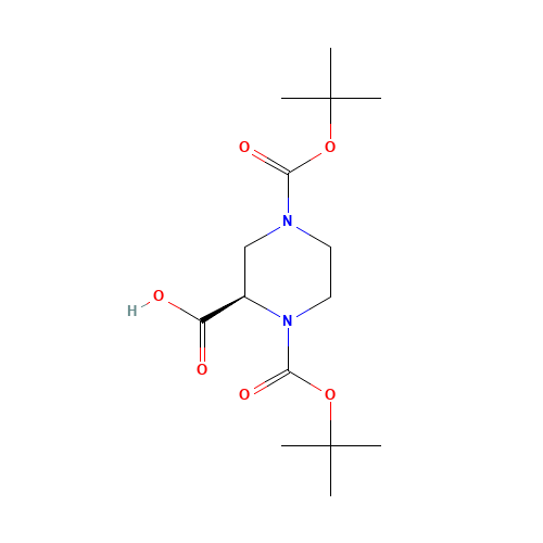 (R)-1-N-BOC-4-N-BOC-PIPERAZINE-2-CARBOXYLIC ACID (CAS: 173774-48-6) - Related Chemical Product