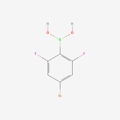 4-BROMO-2 6-DIFLUOROPHENYLBORONIC ACID (CAS: 352535-81-0) - Chemical Structure and Molecular Formula 