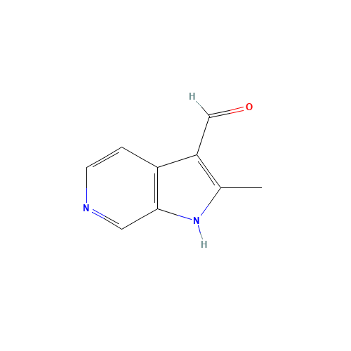 2-methyl-1H-pyrrolo[2,3-c]pyridine-3-carbaldehyde (CAS: 933691-82-8) - Chemical Structure and Molecular Formula 