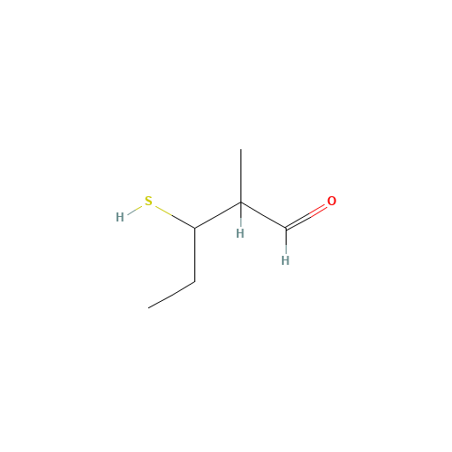 3-MERCAPTO-2-METHYLPENTANAL (CAS: 227456-28-2) - Chemical Structure and Molecular Formula 