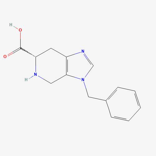 (S)-4,5,6,7-Tetrahydro-3-phenylmethyl-3H-imidazo[4,5-c]pyridine-6-carboxylic acid (CAS: 768322-42-5) - Chemical Structure and Molecular Formula 