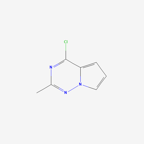 4-chloro-2-methylpyrrolo[1,2-f][1,2,4]triazine (CAS: 1150617-75-6) - Chemical Structure and Molecular Formula 