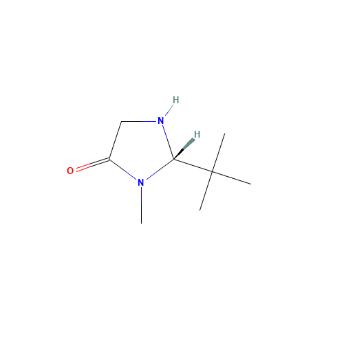 (S)-2-tert-butyl-3-methylimidazolidin-4-one (CAS: 101143-57-1) - Chemical Structure and Molecular Formula 