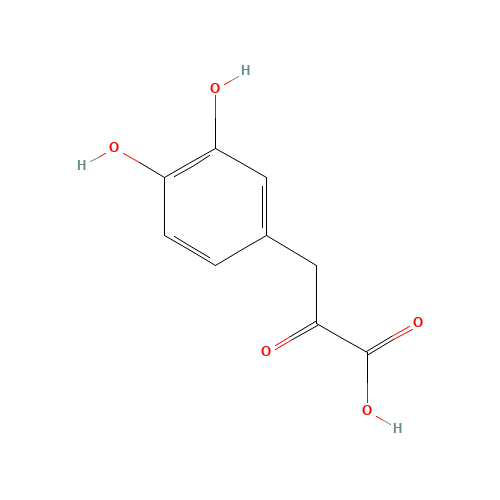 3,4-Dihydroxyphenylpyruvic acid (CAS: 109170-71-0) - Chemical Structure and Molecular Formula 