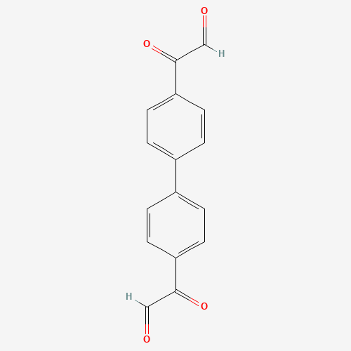 4,4'-DIGLYOXYLOYLBIPHENYL (CAS: 2673-23-6) - Chemical Structure and Molecular Formula 