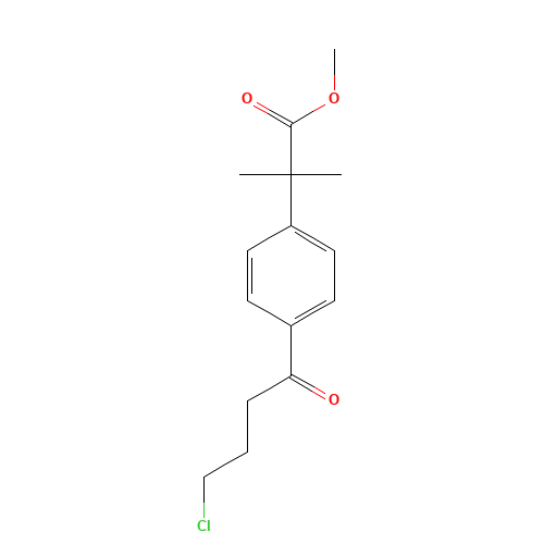 Methyl 2-(4-(4-chlorobutanoyl)phenyl)-2-methylpropanoate (CAS: 154477-54-0) - Related Chemical Product