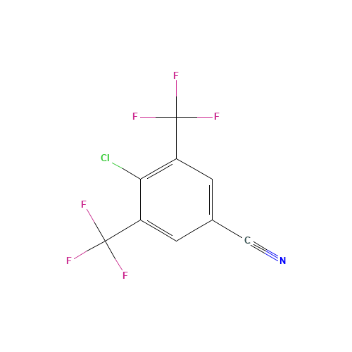 3,5-BIS(TRIFLUOROMETHYL)-4-CHLOROBENZONITRILE (CAS: 62584-30-9) - Related Chemical Product