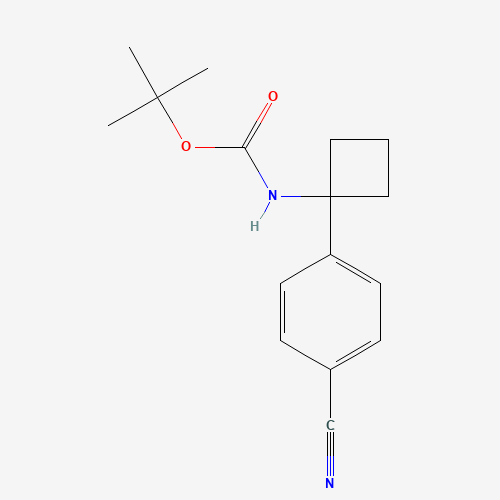 tert-butyl 1-(4-cyanophenyl)cyclobutylcarbamate (CAS: 1032349-97-5) - Related Chemical Product