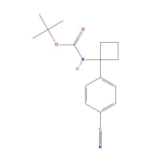 tert-butyl 1-(4-cyanophenyl)cyclobutylcarbamate (CAS: 1032349-97-5) - Related Chemical Product