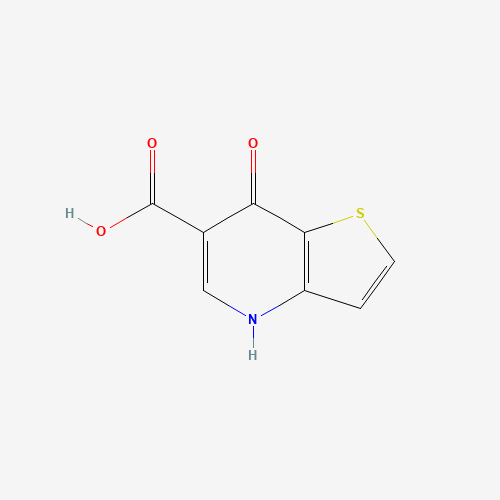 7-Hydroxy-thieno[3,2-b]pyridine-6-carboxylic acid (CAS: 90691-08-0) - Chemical Structure and Molecular Formula 