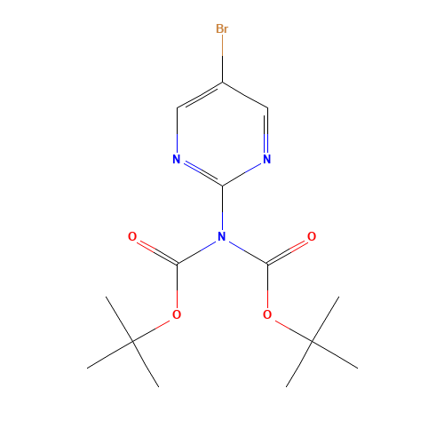 2-[BIS(TERT-BUTOXYCARBONYL)AMINO]-5-BROMOPYRIMIDINE (CAS: 209959-33-1) - Related Chemical Product