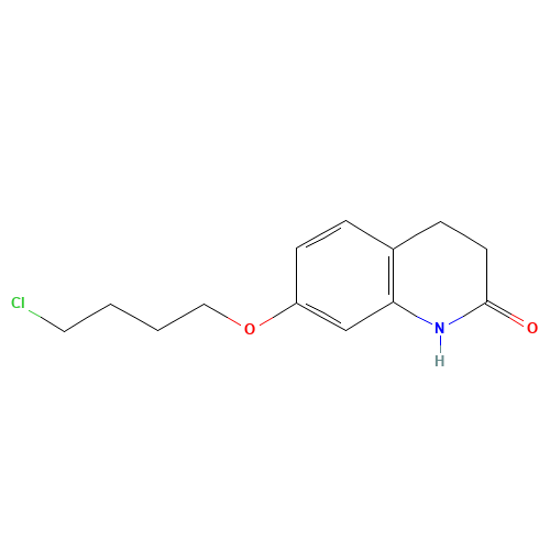 3,4-Dihydro-7-(4-chlorobutoxy)-2(1H)-quinolinone (CAS: 120004-79-7) - Chemical Structure and Molecular Formula 