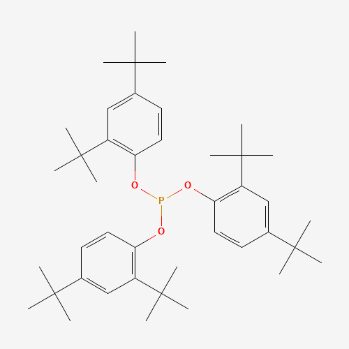 Tris(2,4-ditert-butylphenyl) phosphite (CAS: 31570-04-4) - Chemical Structure and Molecular Formula 