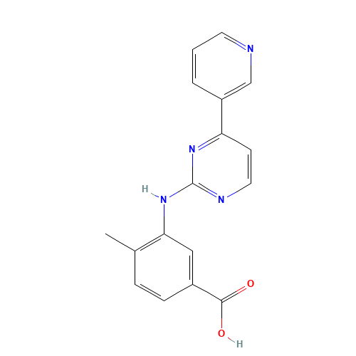 4-Methyl-3-[[4-(3-pyridinyl)-2-pyrimidinyl]amino]benzoic acid (CAS: 641569-94-0) - Related Chemical Product