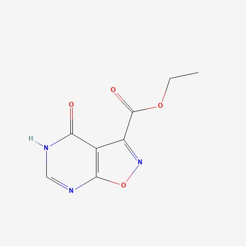 ethyl 4-oxo-4,5-dihydroisoxazolo[5,4-d]pyrimidine-3-carboxylate (CAS: 931738-63-5) - Chemical Structure and Molecular Formula 