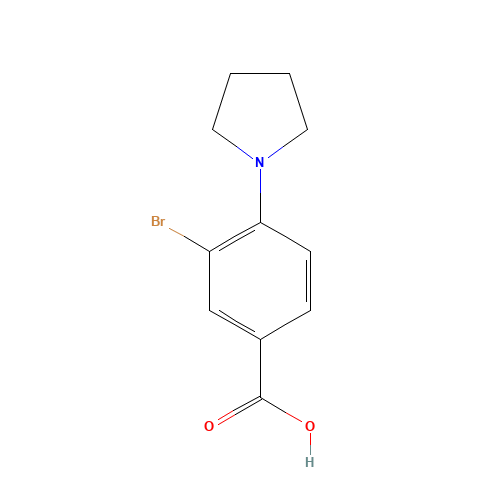 3-bromo-4-(pyrrolidin-1-yl)benzoic acid (CAS: 1131615-12-7) - Related Chemical Product