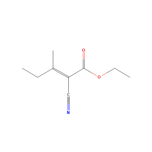 ethyl 2-cyano-3-methylpent-2-ene-1-oate (CAS: 759-51-3) - Related Chemical Product