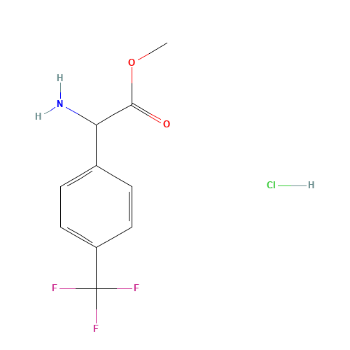 Methyl amino[4-(trifluoromethyl)phenyl]acetate hydrochloride (CAS: 390815-48-2) - Related Chemical Product
