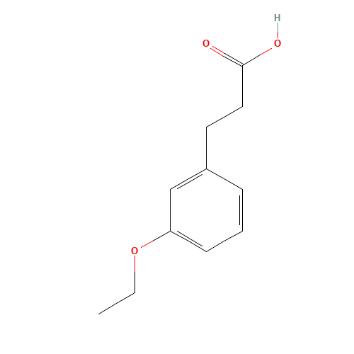 3-(3-ETHOXYPHENYL)PROPIONIC ACID (CAS: 28945-89-3) - Chemical Structure and Molecular Formula 