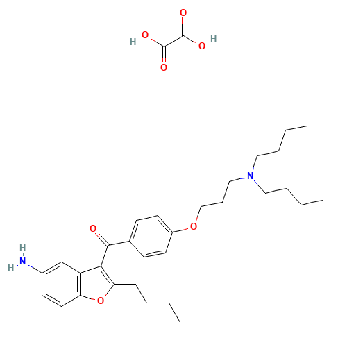 (5-Amino-2-butyl-3-benzofuranyl)[4-[3-(dibutylamino)propoxy]phenyl]-methanone ethanedioate (CAS: 500791-70-8) - Related Chemical Product