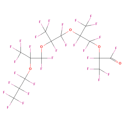 PERFLUORO-2,5,8,11-TETRAMETHYL-3,6,9,12-TETRAOXAPENTADECANOYL FLUORIDE (CAS: 34761-47-2) - Related Chemical Product