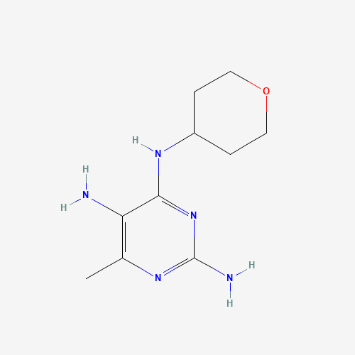 6-methyl-N4-(tetrahydro-2H-pyran-4-yl)pyrimidine-2,4,5-triamine (CAS: 1184919-33-2) - Related Chemical Product
